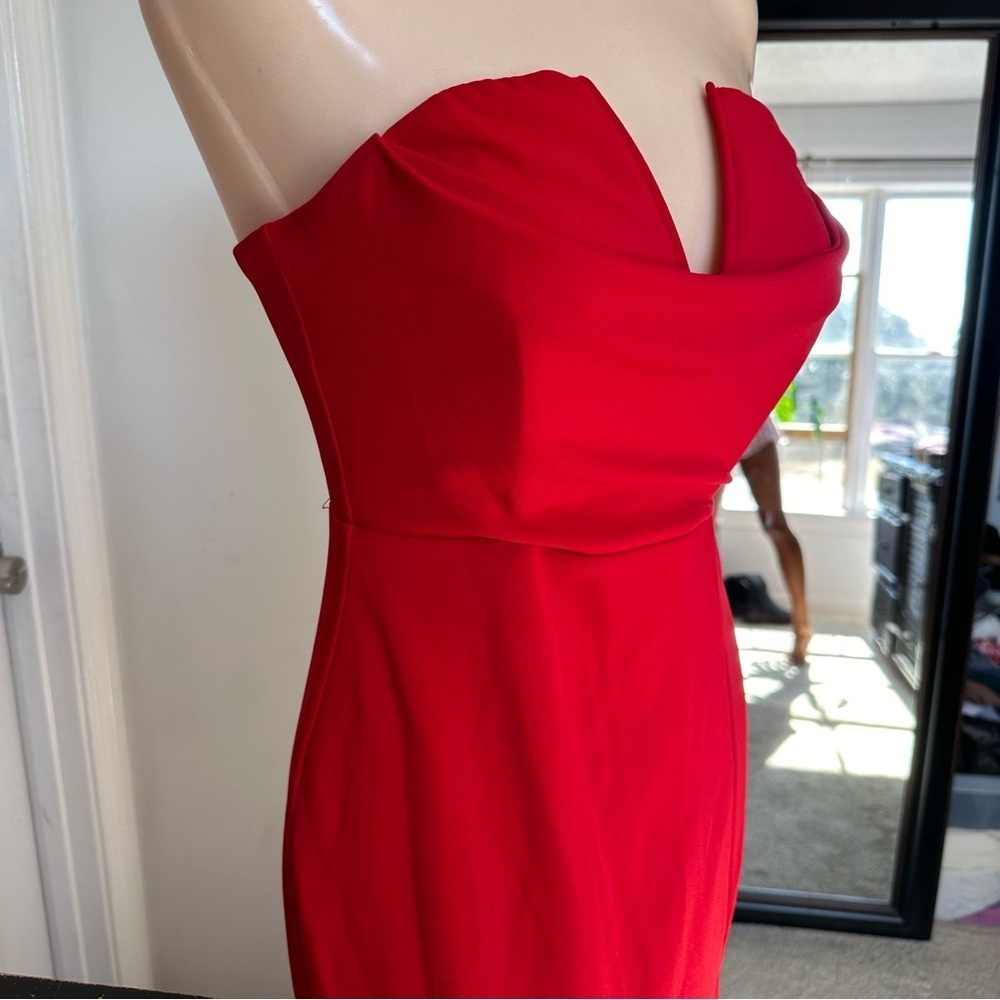 LULU’S EFFORTLESS RADIANCE STRAPLESS MERMAID MAXI DRESS - Picture 7 of 15